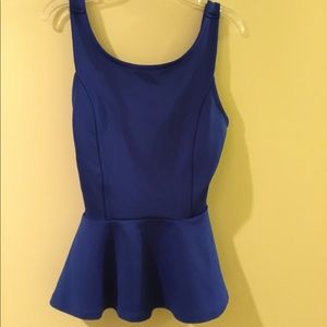 Classic peplum tank